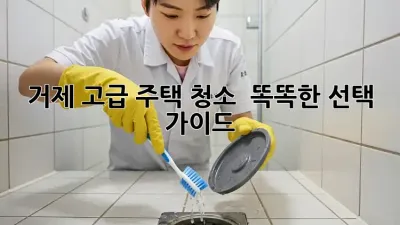 거제 고급 주택 청소 ✨🏡 똑똑한 선택 가이드